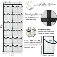 Hanging Shoe Organizer (12/24 Pockets) thumbnail 6