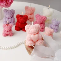 Rose Bear Scented Candle Gift thumbnail 5