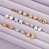 18-Pair Mix Style Stud Earring Set thumbnail 4