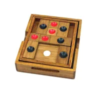 Huarong Dao Wooden Brain Teaser Puzzle thumbnail 2