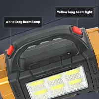 Solar Rechargeable Dual-Light Flashlight thumbnail 2