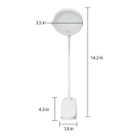 USB LED Clip On Desk Lamp with Gooseneck thumbnail 6