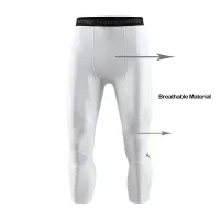 Men's 3/4 Compression Tights Quick Dry thumbnail 5