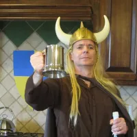 Viking Knight Helmet Costume Hat thumbnail 3