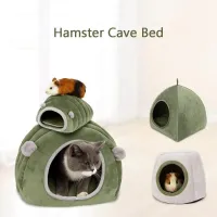 Plush Small Pet Hideout Cave Bed thumbnail 2