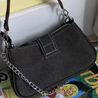 Y2K Retro Canvas Underarm Chain Bag thumbnail 3