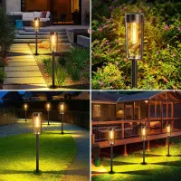 Retro Solar Pathway Lights Set thumbnail 6