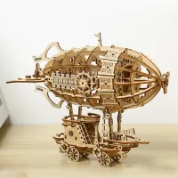 3D Wooden Airship Puzzle Kit thumbnail 1