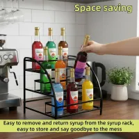 Coffee Syrup Organizer Rack thumbnail 4