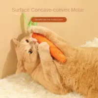 Cat Teething Sound Carrot Toy thumbnail 3