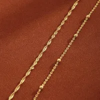Gold Plated Anklet Bracelet Set thumbnail 5
