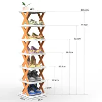 Stackable Multi-Layer Shoe Rack thumbnail 6