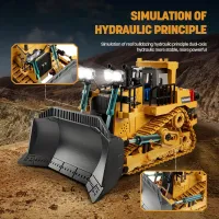 2.4Ghz RC Excavator Bulldozer Toy thumbnail 4