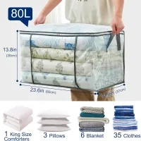 80L Clear Storage Bags 3-Pack thumbnail 2
