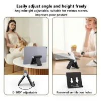 Foldable Adjustable Phone & Tablet Stand thumbnail 2