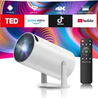 Portable 4K Mini WiFi Bluetooth Projector thumbnail 1