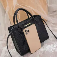 Litchi Pattern Minimalist Shoulder Bag thumbnail 4