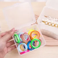 Multi-purpose Storage Box Plastic with Lid Small Thing Container Rectangular Shape Clear Storage Case Storing Jewelry Headband thumbnail 2