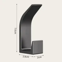 5Pcs No-Drill Wall Hooks Set thumbnail 6