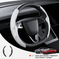 Tesla Model 3/Y Suede Velvet Steering Wheel Cover thumbnail 1