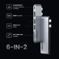 UGREEN 6-in-2 USB-C Hub for MacBook thumbnail 3