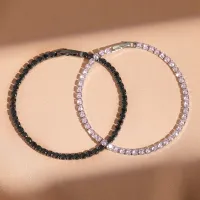 Zirconia Tennis Bracelet Crystal Charm thumbnail 2