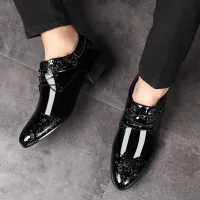 Black Patent Leather Oxford Dress Shoes thumbnail 6