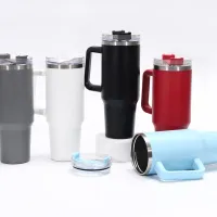 40oz Insulated Tumbler with Handle thumbnail 6