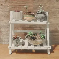 2-Tier Wood Plant Stand thumbnail 3