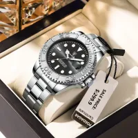 POEDAGAR Luxury Steel Men's Quartz Watch thumbnail 1