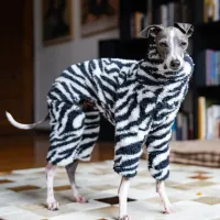 Winter Plush Dog Jumpsuit Coat thumbnail 3