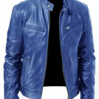 Men's PU Leather Bomber Jacket thumbnail 6