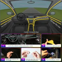 RGB LED Car Interior Lighting Kit thumbnail 6