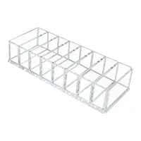 Clear Acrylic 8-Compartment Vanity Organizer thumbnail 1