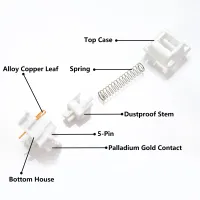 KBDiy White Jade 42gf Linear Switches thumbnail 4