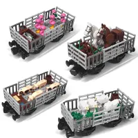Farm Animal Train Carriage Building Blocks Set thumbnail 1
