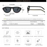 Cat Eye Retro Sunglasses Women Y2K thumbnail 5