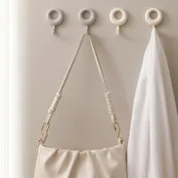 4-Pack Heavy Duty Adhesive Wall Hooks thumbnail 3