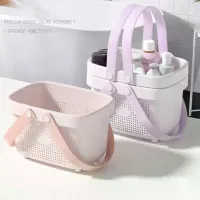 Portable Green Plastic Storage Basket thumbnail 1