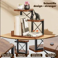 Wooden 3-Tier Desk Shelf Organizer thumbnail 4