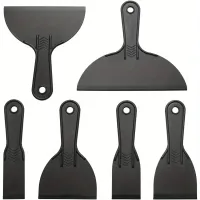 6pcs Plastic Wall Scraper Putty Knife Set thumbnail 1