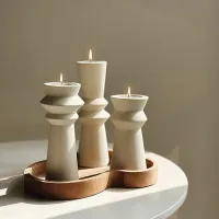 Nordic Ceramic Candle Holders thumbnail 1