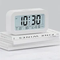 LCD Digital Alarm Clock with Temp thumbnail 1