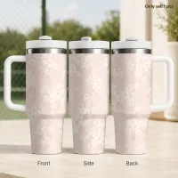 Cherry Blossom Linen Insulated Tumbler thumbnail 1