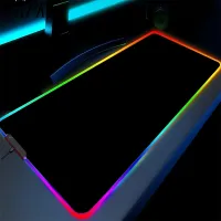RGB Gaming Mouse Pad - Large LED Desk Mat thumbnail 1