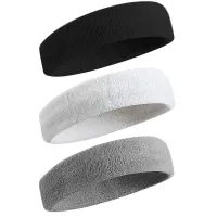 3-Pack Sweatproof Sports Headbands thumbnail 1