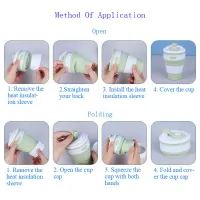 Collapsible Silicone Travel Mug 350ml thumbnail 5