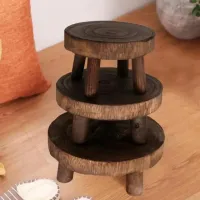 Wooden Plant Stand Pot Base Holder thumbnail 5