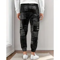 Striped Slim Fit Joggers with Pockets thumbnail 2