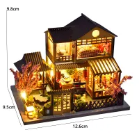 DIY Mini Wooden Dollhouse with Light Kit thumbnail 6